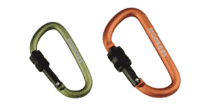 D-Shape Carabiner with Screw Lock
